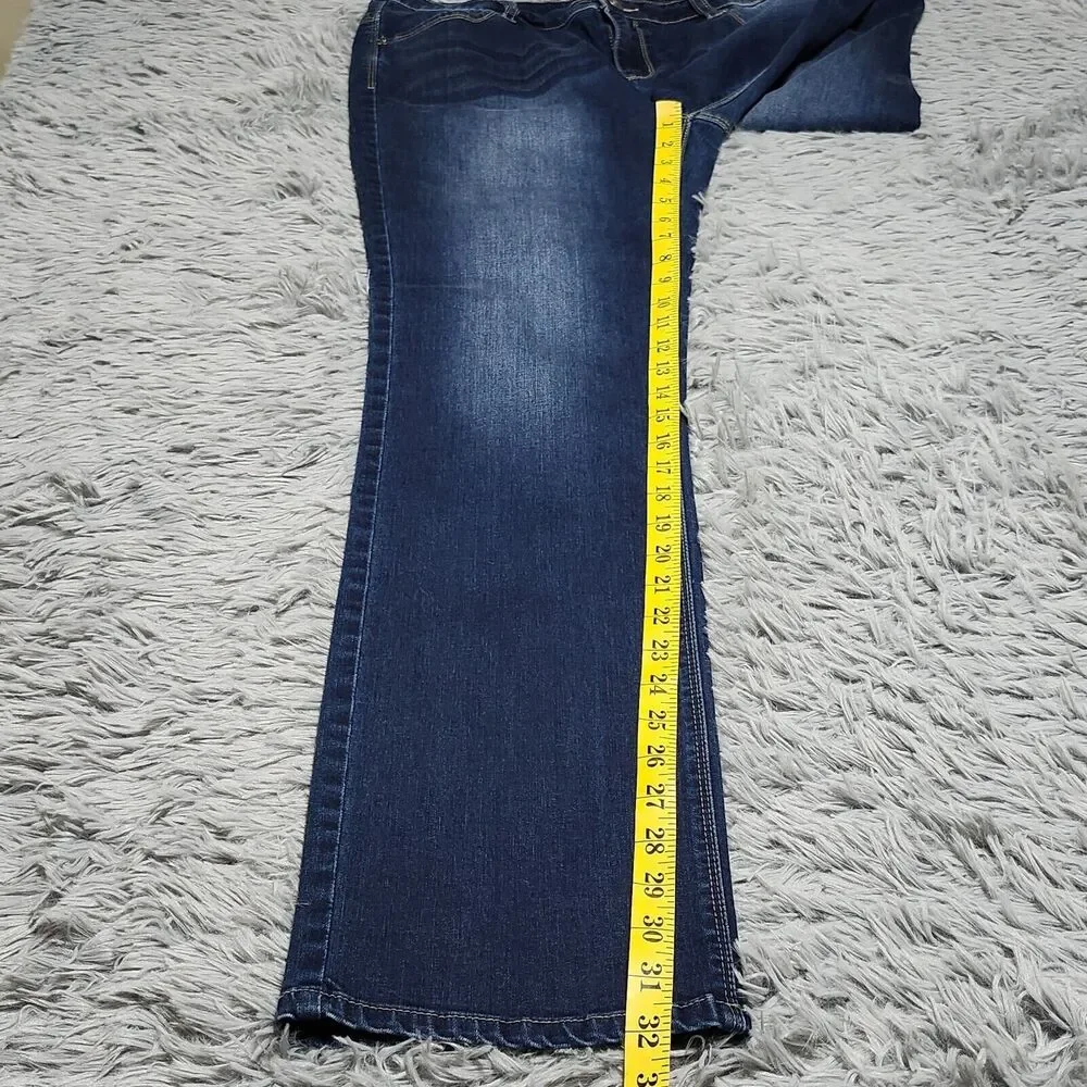 Buffalo David Britton Misha Jeans Womens 12x32 (34x32) Mid Straight Leg Stretch‎